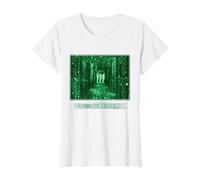 The Matrix Simulated Reality Camiseta, Mujer, Blanco, L