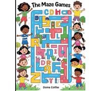 The maze game: Help the superhero find his way to the letter-An A-Z Alphabet Maze Activity Book for Kids