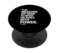The Measure of Man Platón - Dicho de un filósofo PopSockets PopGrip Adhesivo