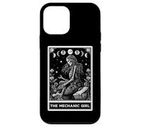 The Mechanic Girl Car Mechanic Auto Tuning Tarot Card Witchy Carcasa para iPhone 12 Mini