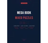 The Mega Book of Mixed Puzzles Vol. 5: 190+ Large Print Puzzle Games for Adults - Sudoku, Word Search, Cryptograms, Mazes, Kakuro, Trivia & More: The ... | 8 Puzzle Varieties | 3 Levels | Full So
