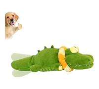The Mellow Dog - Calming Crocodile, 2025 New Automatic Tail-Wagging Dog Toy, Machine Washable USB Charging, Soft & Washable Cover, Interactive Plush for Dogs for Small, Medium & Large Dogs (1 Pcs)