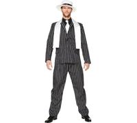 The Men's Gangster Boss Fancy Dress Costume Small