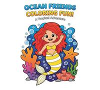 THE MERMAID Coloring Book for Kids 4-8: 50 Unique Mermaid Species for Children Aged 4-8: Bold, Easy, and Fun Big Shapes Pages to Relax