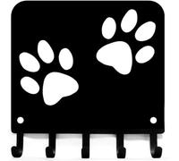 The Metal Peddler Perchero para llaves y organizador de pared para correa de perro, pequeño de 6 pulgadas de ancho, fabricado en Estados Unidos; regalo para los amantes de los perros