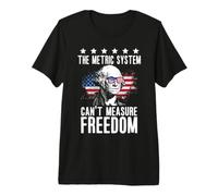The Metric System Cant Measure Freedom Kilometer 4th of July Camiseta Premium