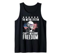 The Metric System Cant Measure Freedom Kilometer 4th of July Camiseta sin Mangas