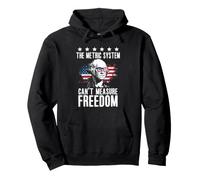 The Metric System Cant Measure Freedom Kilometer 4th of July Sudadera con Capucha