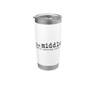 The Middle Logo Vaso térmico de acero inoxidable de doble pared