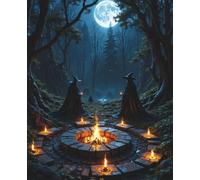 The Midnight Gathering: College Ruled Notebook with Field Line