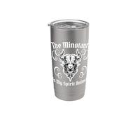 The Minotaur Is My Spirit Animal Ancient Greek Mythology Vaso térmico de acero inoxidable de doble pared