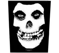 The Misfits Parche para la espalda con diseño de calavera blanca