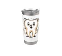 The Molar Bear Dental Assistant Dentist Tooth Pun Vaso térmico de acero inoxidable de doble pared