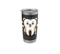 The Molar Bear Dental Assistant Dentist Tooth Pun Vaso térmico de acero inoxidable de doble pared