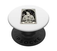 The Mom Tarot Card Coffee New Mom Aesthetic PopSockets PopGrip Adhesivo