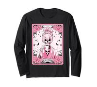 The Mom Tarot Card Skeleton Mama Coffee Lover Mother's Day Manga Larga