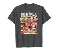 The Monkees Official Amazon Exclusive The Birds, The Bees Camiseta, Hombre, Jaspeado Oscuro, 6XL