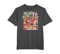 The Monkees Official Amazon Exclusive The Birds, The Bees Camiseta, Hombre Tallas Grandes, Jaspeado Oscuro, 3X Alto
