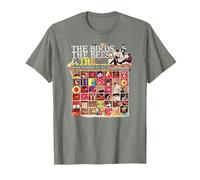 The Monkees Official Amazon Exclusive The Birds, The Bees Camiseta, Hombre, Verde Militar Jaspeado, 3XL