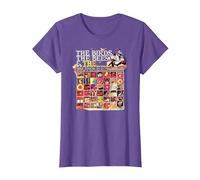 The Monkees Official Amazon Exclusive The Birds, The Bees Camiseta, Mujer, Morado Jaspeado, L