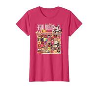 The Monkees Official Amazon Exclusive The Birds, The Bees Camiseta, Mujer, Rojo Jaspeado, XL