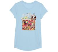 The Monkees Official Amazon Exclusive The Birds, The Bees Camiseta, Niñas, Azul Bebé, M