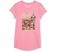 The Monkees Official Amazon Exclusive The Birds, The Bees Camiseta, Niñas, Rosado, M