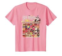 The Monkees Official Amazon Exclusive The Birds, The Bees Camiseta, Niños, Rosado, 10 años