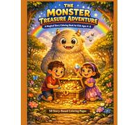 The Monster Treasure Adventure: A Magical Story Coloring Book for Kids Ages 4-8