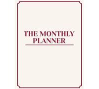 The Monthly Planner: Undated 8.5"x11" | Large | 36 Months | Review Pages