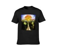 The Moody Blues In Search of The Lost Chord Unisex 100% Cotton Short-Sleeve T-Shirts Black XL