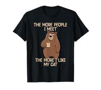 The More People I Meet The More I Like My Cat Camiseta