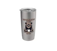 The More People I Meet The More I Like My Cat Vaso térmico de acero inoxidable de doble pared