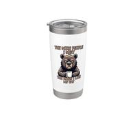 The More People I Meet The More I Like My Cat Vaso térmico de acero inoxidable de doble pared