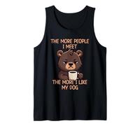 The More People I Meet The More I Like My Dog Camiseta sin Mangas