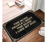 The More People I Meet The More I Like My Dog Outdoor Mat Of Horror