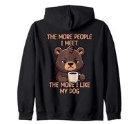 The More People I Meet The More I Like My Dog Sudadera con Capucha