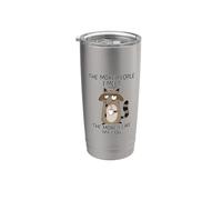 The More People I Meet The More I Like My Dog Vaso térmico de acero inoxidable de doble pared