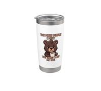 The More People I Meet The More I Like My Dog Vaso térmico de acero inoxidable de doble pared