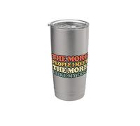The More People I Meet The More I Like My Dog Vaso térmico de acero inoxidable de doble pared