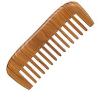The Moreinday - Peine de madera de dientes anchos para mujer, peine de pelo verde para hombres, peine de sándalo verde