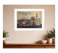 The Most Important Things White Framed Print Wall Art