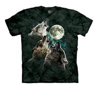 The Mountain Men's Three Wolf Moon Short Sleeve tee Camiseta, Verde Oscuro, S para Hombre