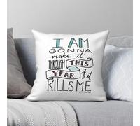 The Mountain Goats - Funda de almohada de poliéster y lino, terciopelo, decoración creativa con cremallera, para sofá, 45,7 cm