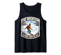 The Mountain Is Where I Draw The Line Funny Snowboard Broma Camiseta sin Mangas