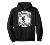 The Mountain Is Where I Draw The Line Funny Snowboard Broma Sudadera con Capucha