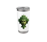 The Mountain Men Celtic Wiccan Pagan Green Man Vaso térmico de acero inoxidable de doble pared