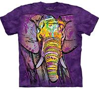 The Mountain Russo Elephant - Camiseta, Unisex Adulto Hombre, 1040593, Morado, Extra-Large
