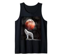 The Mountain Wolf Camisa Hombre Blood Moon Mountain Wolf Camiseta sin Mangas