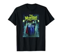 The Munsters Family Group Shot Nighttime Poster Camiseta
